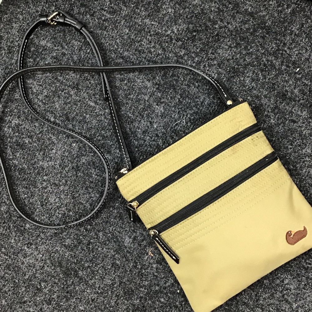 Dooney & Bourke nylon triple zip crossbody bag